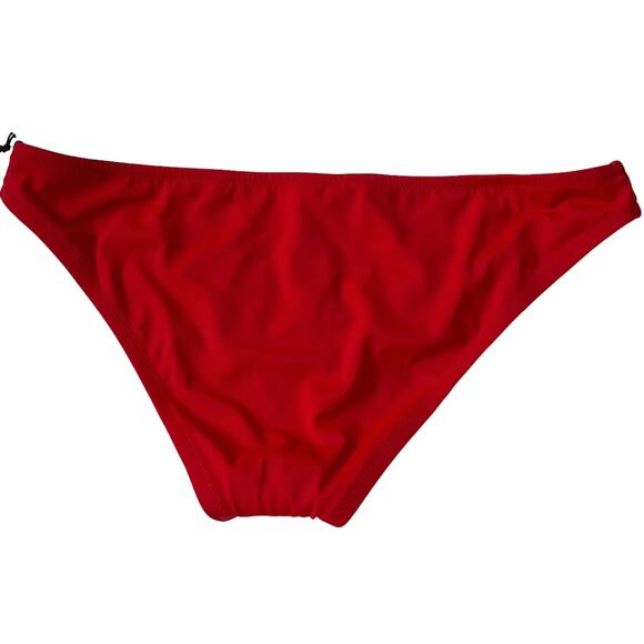 Shade & Shore Red Low Coverage  Bikini Bottom Swimwear Women Sz Large NWT | 51-4 - Picture 2 of 5